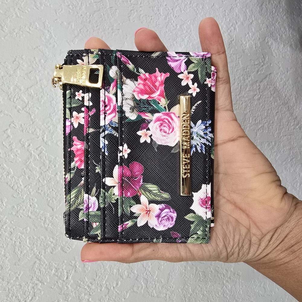 Steve Madden Floral Card Holder